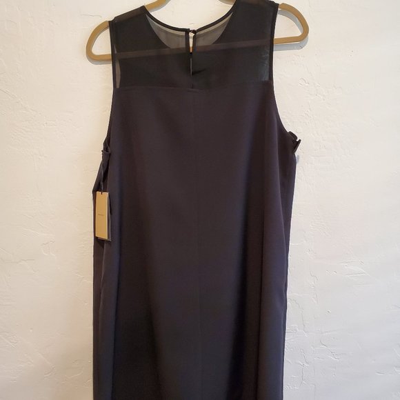 Halogen Black Single Ruffle-front Sleeveless Dress - Picture 2 of 6